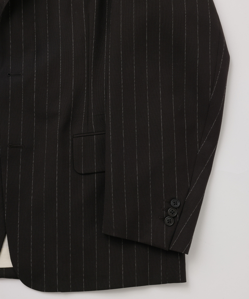 UNFOLLOW(アンフォロー)の「【FOLL / フォル】old stripe wool hand sewing jacket(テーラードジャケット・メンズ・ブラウン・2/3)」の3枚目の写真