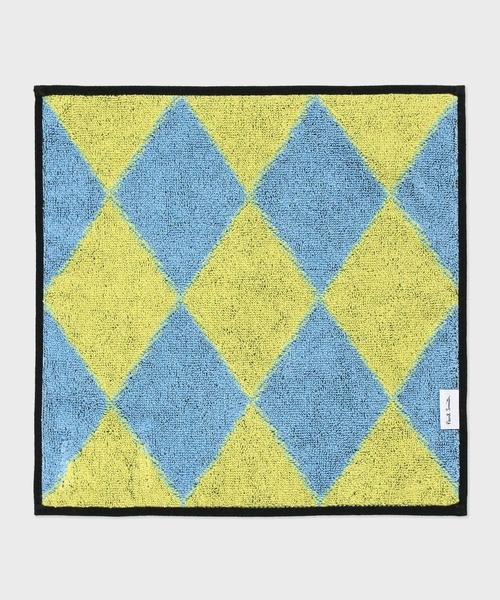 Paul Smith(ポールスミス)の「"Picasso, through the Eyes of Paul Smith" ウォールペーパー ハンドタオル【263750 THANK】(ハンカチ/ハンドタオル・メンズ・イエロー× ブルー・FREE)」の2枚目の写真