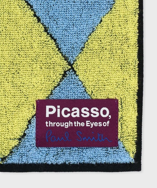 Paul Smith(ポールスミス)の「"Picasso, through the Eyes of Paul Smith" ウォールペーパー ハンドタオル【263750 THANK】(ハンカチ/ハンドタオル・メンズ・イエロー× ブルー・FREE)」の3枚目の写真