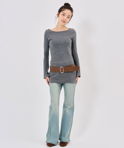 TINA:JOJUN(ティーナジョジュン)の「ラウンドトゥ ヒール バレエシューズ TINA:JOJUN(バレエシューズ・レディース・レオパード/ブラック・S/M/L)」の7枚目の写真