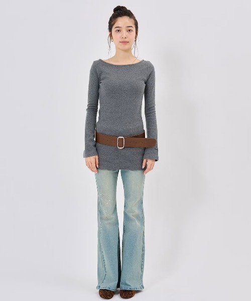 TINA:JOJUN(ティーナジョジュン)の「ラウンドトゥ ヒール バレエシューズ TINA:JOJUN(バレエシューズ・レディース・レオパード/ブラック・S/M/L)」の8枚目の写真