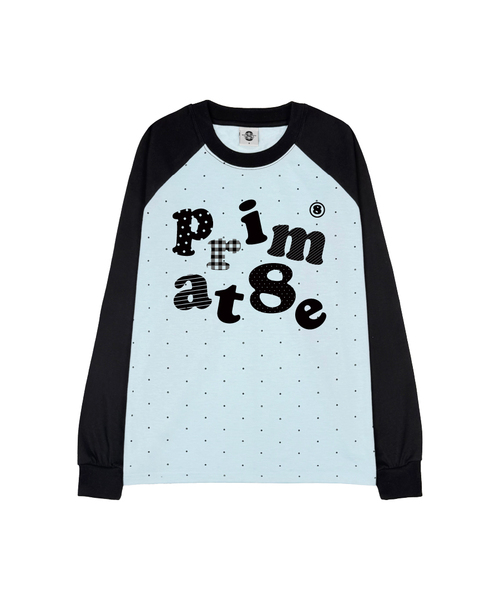 PRIMATE(プライメイト)の「LOOP ドット ラグラン ロングスリーブ 3 COLORS(Tシャツ/カットソー・メンズ・ピンク/ブルー/ミックスグレー・SMALL/MEDIUM)」の3枚目の写真