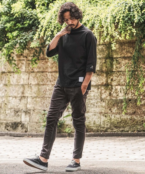 wjk reluxe(ダブルジェーケーリラックス)の「mt10623- Embroidered T Shirt 刺繍Tシャツ(WR26W-29)(Tシャツ/カットソー・メンズ・ブラック/ネイビー/ホワイト・XL/L/M/S)」の6枚目の写真