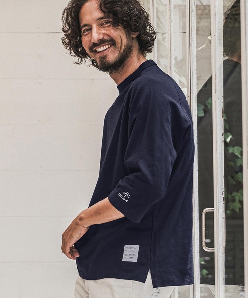 wjk reluxe(ダブルジェーケーリラックス)の「mt10623- Embroidered T Shirt 刺繍Tシャツ(WR26W-29)(Tシャツ/カットソー・メンズ・ブラック/ネイビー/ホワイト・XL/L/M/S)」の10枚目の写真