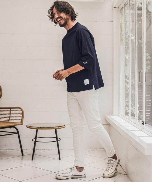 wjk reluxe(ダブルジェーケーリラックス)の「mt10623- Embroidered T Shirt 刺繍Tシャツ(WR26W-29)(Tシャツ/カットソー・メンズ・ブラック/ネイビー/ホワイト・XL/L/M/S)」の12枚目の写真