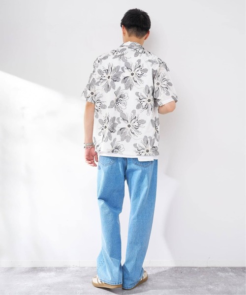 B.C STOCK（ベーセーストック）の「アソートエンブロイダリーオーバーシャツ（シャツ/ブラウス・メンズ・ホワイト/ネイビー/ピンク/ブラウン・LARGE/X-LARGE）」の13枚目の写真