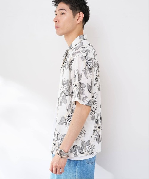 B.C STOCK（ベーセーストック）の「アソートエンブロイダリーオーバーシャツ（シャツ/ブラウス・メンズ・ホワイト/ネイビー/ピンク/ブラウン・LARGE/X-LARGE）」の15枚目の写真