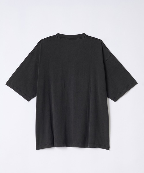 SLICK(スリック)の「【SLICK/スリック】FIGHT CLUB Printed T-shirt 02 / ファイトクラブ ロゴプリントTシャツ / パウダー加工 / オーバーサイズ / ヴィンテージライク(Tシャツ/カットソー・メンズ・ブラック/ホワイト・1/3/2)」の5枚目の写真