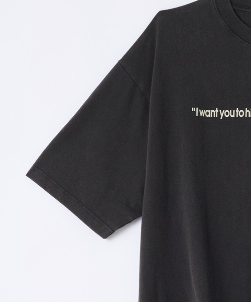 SLICK(スリック)の「【SLICK/スリック】FIGHT CLUB Printed T-shirt 02 / ファイトクラブ ロゴプリントTシャツ / パウダー加工 / オーバーサイズ / ヴィンテージライク(Tシャツ/カットソー・メンズ・ブラック/ホワイト・1/3/2)」の6枚目の写真