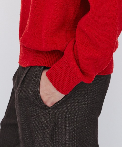 UNITED TOKYO(ユナイテッドトウキョウ)の「【数量限定】7G SILK NEP TWEED POLO SHIRTS(ニット/セーター・メンズ・ライトブルーグレー/ライトグレー/レッド・1/2)」の21枚目の写真