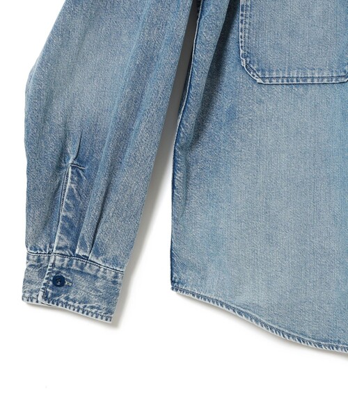 BEAMS(ビームス)の「デニム CPOシャツ(シャツ/ブラウス・メンズ・インディゴブルー/ブラック・S/XL/L/M)」の4枚目の写真
