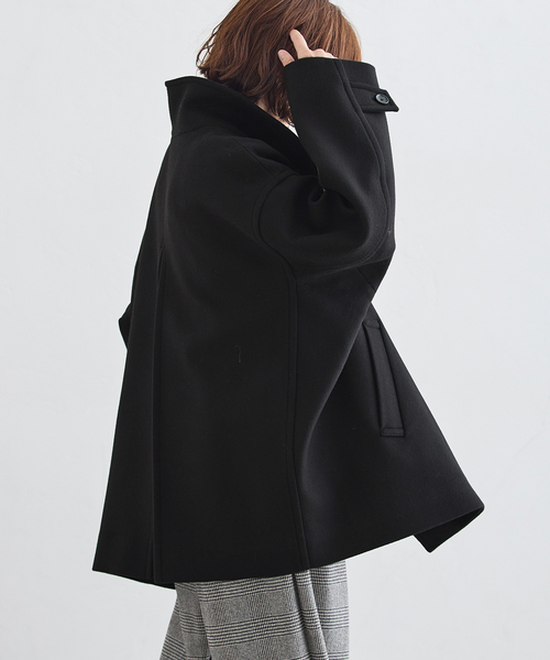 journal standard L'essage(ジャーナルスタンダードレサージュ)の「MANTECO スタンドショートコート(その他アウター・レディース・ベージュ/ブラック/カーキ・38/36)」の8枚目の写真