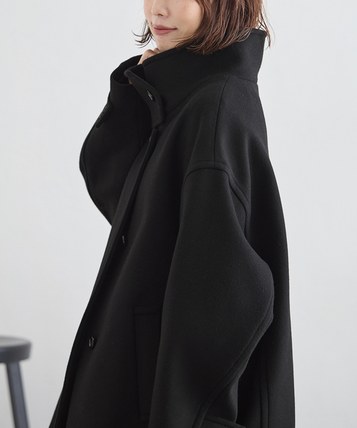 journal standard L'essage(ジャーナルスタンダードレサージュ)の「MANTECO スタンドショートコート(その他アウター・レディース・ベージュ/ブラック/カーキ・38/36)」の9枚目の写真