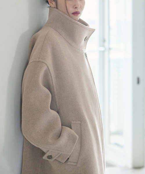 journal standard L'essage(ジャーナルスタンダードレサージュ)の「MANTECO スタンドショートコート(その他アウター・レディース・ベージュ/ブラック/カーキ・38/36)」の15枚目の写真
