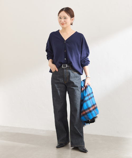JOURNAL STANDARD(ジャーナルスタンダード)の「リジットデニム ストレートパンツ(デニムパンツ・レディース・ネイビー・40/38/36)」の9枚目の写真