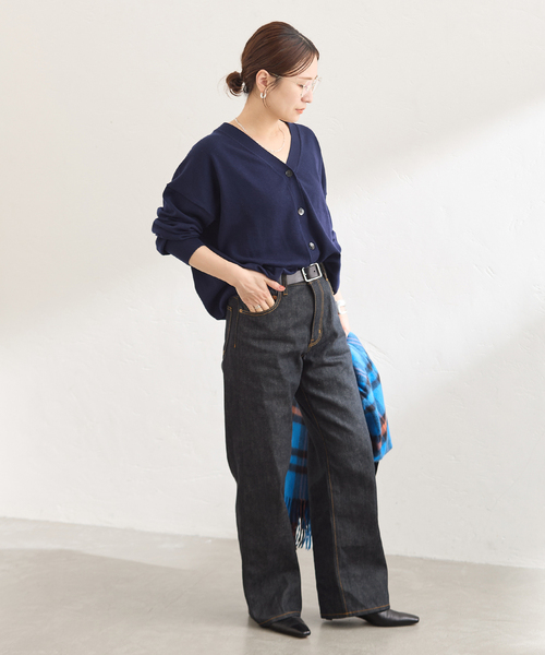 JOURNAL STANDARD(ジャーナルスタンダード)の「リジットデニム ストレートパンツ(デニムパンツ・レディース・ネイビー・40/38/36)」の11枚目の写真