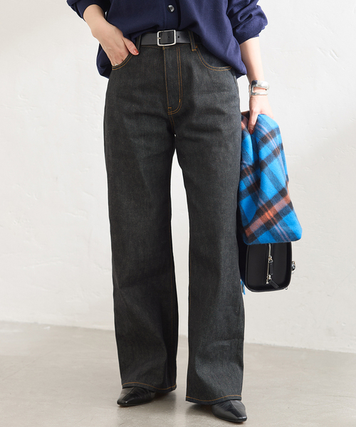 JOURNAL STANDARD(ジャーナルスタンダード)の「リジットデニム ストレートパンツ(デニムパンツ・レディース・ネイビー・40/38/36)」の12枚目の写真