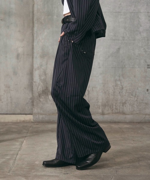 Confirm(コンファーム)の「Slacks Studded Curve Pants / スラックススタッズカーブパンツ メンズ レディース ユニセックス(スラックス・メンズ・ブラック/チャコールグレー/グレー系/ネイビー系/ブラック系その他・S/M/L)」の7枚目の写真