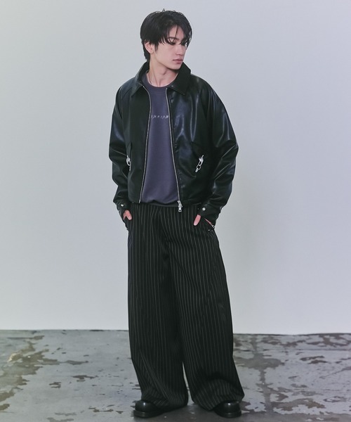 Confirm(コンファーム)の「Slacks Studded Curve Pants / スラックススタッズカーブパンツ メンズ レディース ユニセックス(スラックス・メンズ・ブラック/チャコールグレー/グレー系/ネイビー系/ブラック系その他・S/M/L)」の21枚目の写真