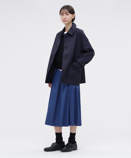 MARGARET HOWELL(マーガレットハウエル)の「COTTON SILK POPLIN(スカート・レディース・ブルー・2/1)」の2枚目の写真