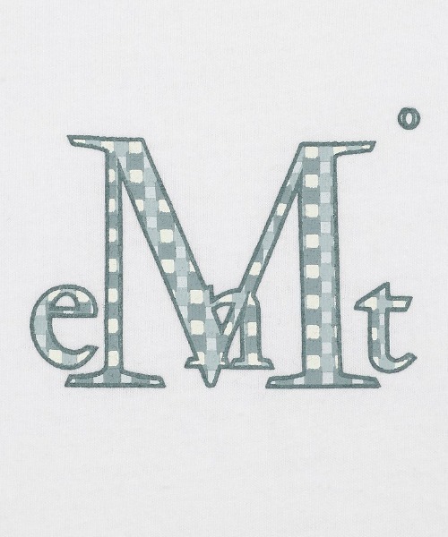 MUCENT(ムセント)の「A'GEM/9 × .kom 『MUCENT/ムセント』 SIGNATURE LOGO LONG SLEEVE TEE/LUNET チェックロゴ長袖Tシャツ(Tシャツ/カットソー・レディース・D/C/B/A・FREE)」の8枚目の写真