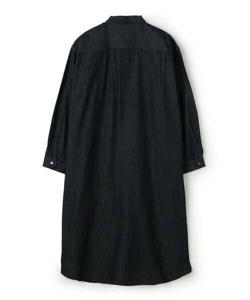 DANTON(ダントン)の「Women's Denim Dungaree Classic Collar Dress(ワンピース・レディース・ダークインディゴブルー・36)」の3枚目の写真