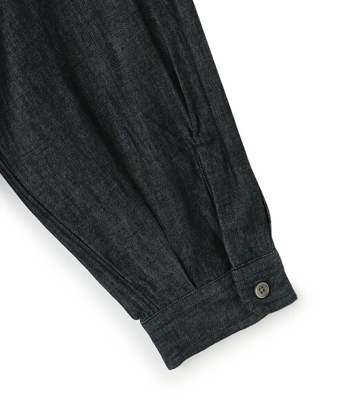 DANTON(ダントン)の「Women's Denim Dungaree Classic Collar Dress(ワンピース・レディース・ダークインディゴブルー・36)」の5枚目の写真