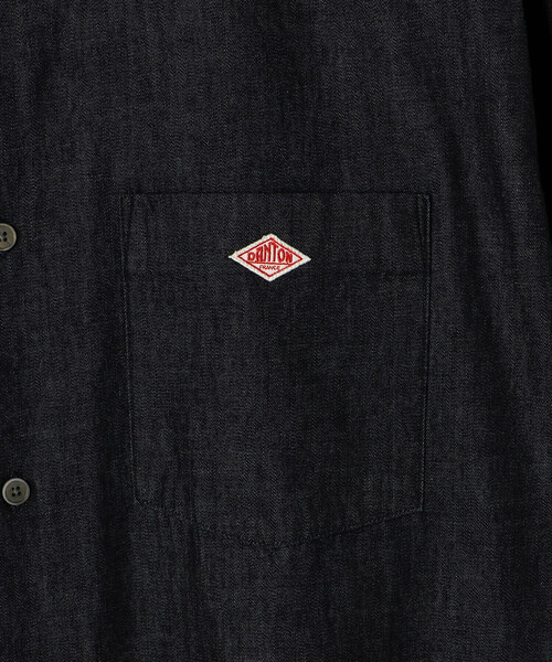 DANTON(ダントン)の「Women's Denim Dungaree Classic Collar Dress(ワンピース・レディース・ダークインディゴブルー・36)」の8枚目の写真