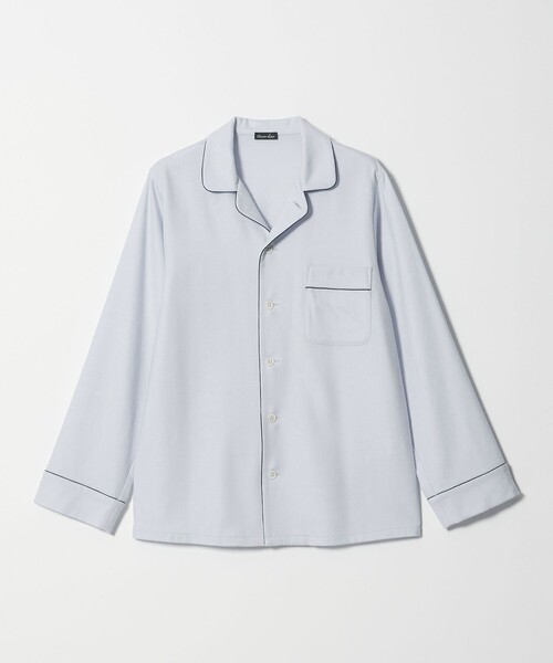 Steven Alan(スティーブンアラン)の「<Steven Alan>パイピング シャツ(シャツ/ブラウス・レディース・ダークグレー/ライトブルー・M/S)」の2枚目の写真