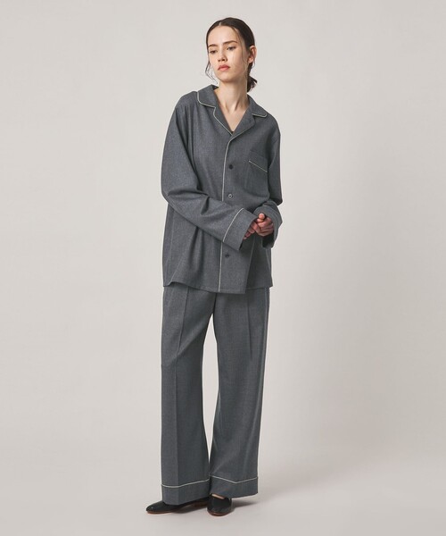 Steven Alan(スティーブンアラン)の「<Steven Alan>パイピング シャツ(シャツ/ブラウス・レディース・ダークグレー/ライトブルー・M/S)」の4枚目の写真