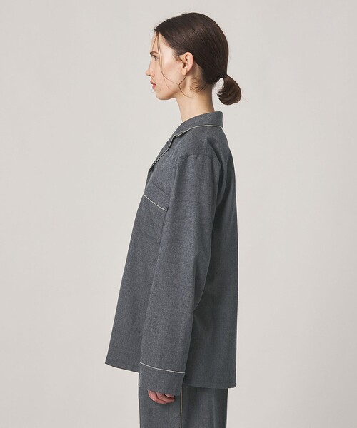 Steven Alan(スティーブンアラン)の「<Steven Alan>パイピング シャツ(シャツ/ブラウス・レディース・ダークグレー/ライトブルー・M/S)」の6枚目の写真