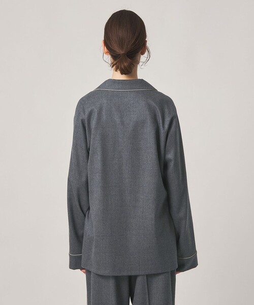 Steven Alan(スティーブンアラン)の「<Steven Alan>パイピング シャツ(シャツ/ブラウス・レディース・ダークグレー/ライトブルー・M/S)」の7枚目の写真