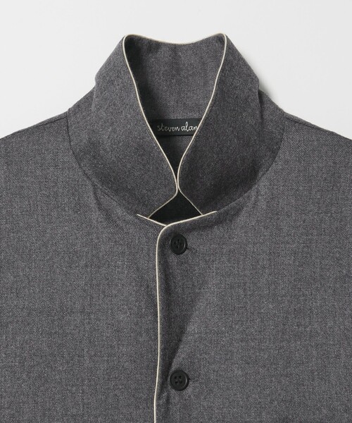 Steven Alan(スティーブンアラン)の「<Steven Alan>パイピング シャツ(シャツ/ブラウス・レディース・ダークグレー/ライトブルー・M/S)」の11枚目の写真