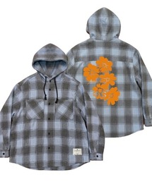 EFFECTEN（エフェクテン）の「【EFFECTEN】Heavy flannel check hooded shirts（シャツ/ブラウス）」