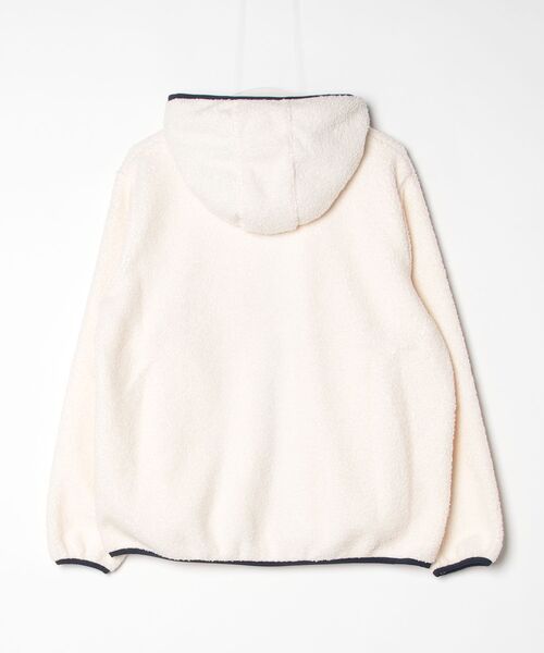 OMNES(オムネス)の「ボアジップスタンドフードオーバーサイズブルゾン(ブルゾン・レディース・オフホワイト/ブラック・FREE)」の3枚目の写真