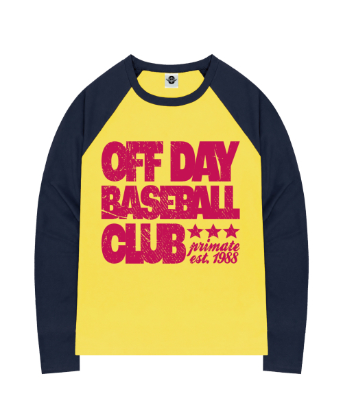 PRIMATE(プライメイト)の「NINE オーバーサイズ ビビッド ラグラン長袖 全4色(Tシャツ/カットソー・レディース・イエロー/ネイビー/レッド/ピンク・2/1)」の5枚目の写真