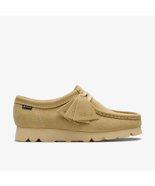 【最終値下げ】Clarks ワラビー GORE-TEX モカシン ベージュUK6 Wallabee.GTX / レディースワラビーゴアテックス （メープルスエード