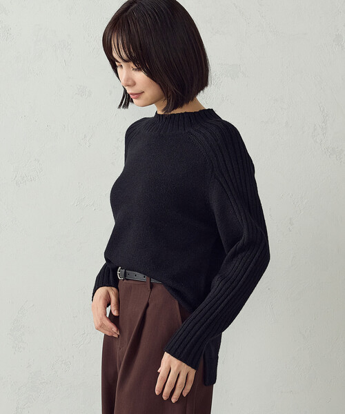COMME CA ISM(コムサイズム)の「マシンウォッシャブル 日本の色ニット ハイネックニット(ニット/セーター・レディース・アイボリー/グリーン/ブラック/バーガンディー・L/M)」の11枚目の写真