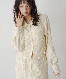 【セットアップ対応】モールドロップギャザーシャツ
