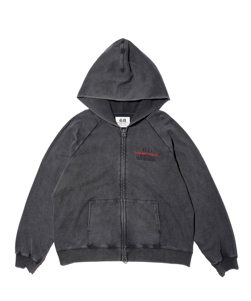 68&brothers(シックスティエイトアンドブラザーズ)の「68&BROTHERS / EMB ZIP-UP HOODIE(パーカー・メンズ・グレー/ブラック・MEDIUM/LARGE)」の11枚目の写真