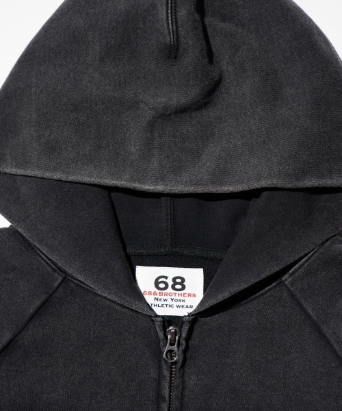 68&brothers(シックスティエイトアンドブラザーズ)の「68&BROTHERS / EMB ZIP-UP HOODIE(パーカー・メンズ・グレー/ブラック・MEDIUM/LARGE)」の12枚目の写真