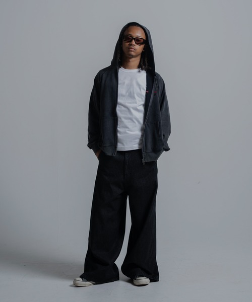 68&brothers(シックスティエイトアンドブラザーズ)の「68&BROTHERS / EMB ZIP-UP HOODIE(パーカー・メンズ・グレー/ブラック・MEDIUM/LARGE)」の5枚目の写真