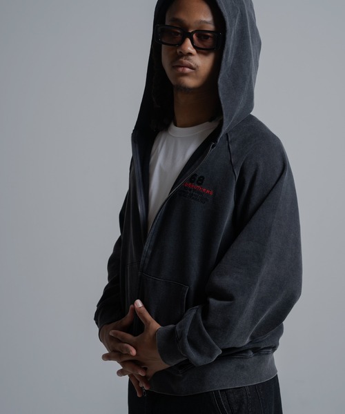68&brothers(シックスティエイトアンドブラザーズ)の「68&BROTHERS / EMB ZIP-UP HOODIE(パーカー・メンズ・グレー/ブラック・MEDIUM/LARGE)」の6枚目の写真