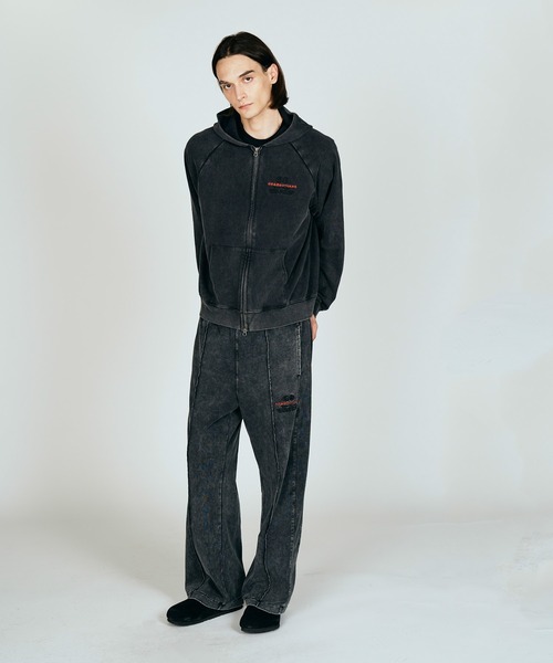 68&brothers(シックスティエイトアンドブラザーズ)の「68&BROTHERS / EMB ZIP-UP HOODIE(パーカー・メンズ・グレー/ブラック・MEDIUM/LARGE)」の10枚目の写真