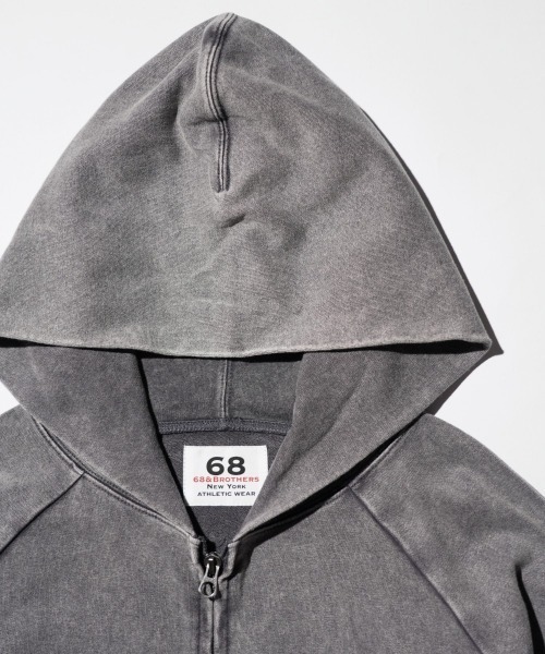 68&brothers(シックスティエイトアンドブラザーズ)の「68&BROTHERS / EMB ZIP-UP HOODIE(パーカー・メンズ・グレー/ブラック・MEDIUM/LARGE)」の20枚目の写真