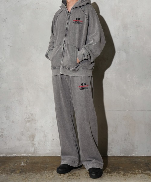 68&brothers(シックスティエイトアンドブラザーズ)の「68&BROTHERS / EMB ZIP-UP HOODIE(パーカー・メンズ・グレー/ブラック・MEDIUM/LARGE)」の19枚目の写真