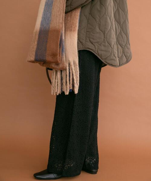 ITEMS URBANRESEARCH(アイテムズ アーバンリサーチ)の「起毛レースパンツ(その他パンツ・レディース・ブラック/ブラウン・FREE)」の3枚目の写真