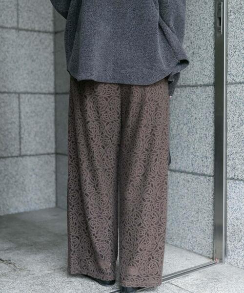 ITEMS URBANRESEARCH(アイテムズ アーバンリサーチ)の「起毛レースパンツ(その他パンツ・レディース・ブラック/ブラウン・FREE)」の8枚目の写真