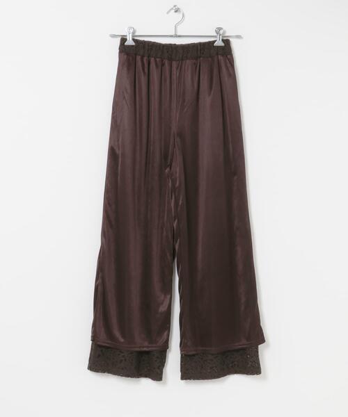 ITEMS URBANRESEARCH(アイテムズ アーバンリサーチ)の「起毛レースパンツ(その他パンツ・レディース・ブラック/ブラウン・FREE)」の14枚目の写真