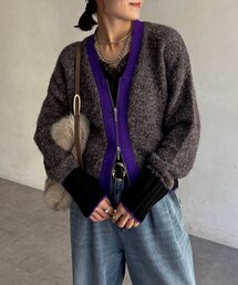 【WEB限定】リングブークレーニットカーディガン